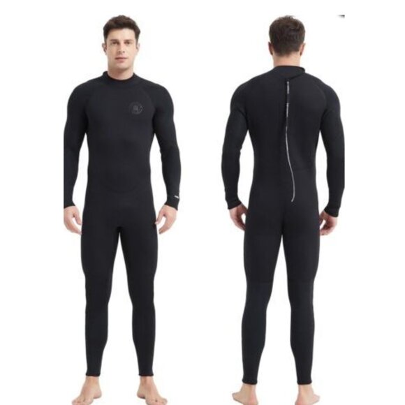 Lemorecn Men's Wetsuit 3/2mm and 5/4mm Wetsuits Black S